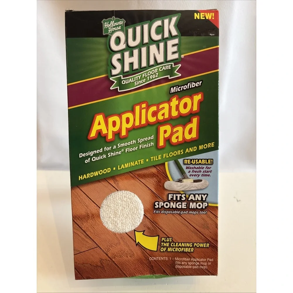 QUICK SHINE Microfiber Applicator Pad/Bonnet For All Hard Surfaces 2009 Reusable